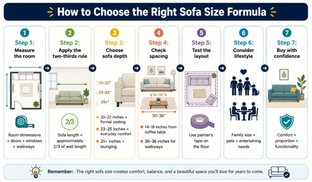 Right Sofa Size Formula